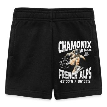 Skateboarding Chamonix Mont Blanc - Baby Shorts - black - Front