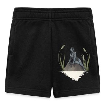 Nymphe dans un étang - Short Bébé - noir - Devant