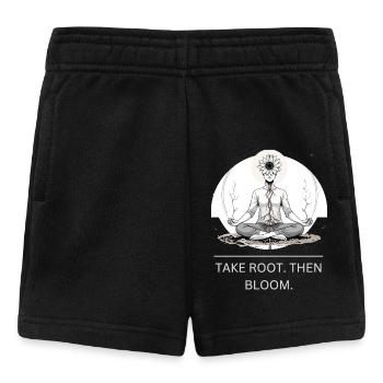 Wurzelmeditation Blume Mandala - Baby Shorts - Schwarz - Vorne