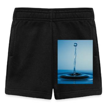 Blaues Wasser Zusammenfassung - Baby Shorts - Schwarz - Vorne