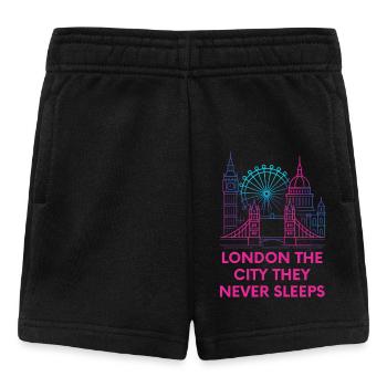 Vie nocturne sur la ligne néon de Londres - Short Bébé - noir - Devant
