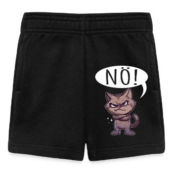 nope easy nope no no cat cat funny saying - Baby Shorts - black - Front