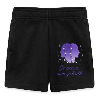 Gemini Star Sign - Astrology - Baby Shorts - black - Front