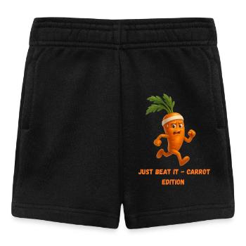 Caricature de carotte avec bandeau Running Edition - Short Bébé - noir - Devant