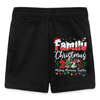 Noël en famille 2025 Créer des souvenirs - Short Bébé - noir - Devant