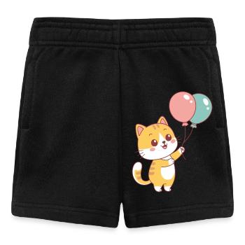 Katzenballon Pastell Joy - Baby Shorts - Schwarz - Vorne