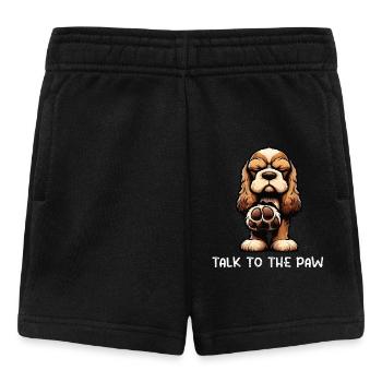 Talk to the Paw Cocker Spaniel Cocker spaniel hund - Baby Shorts - black - Front