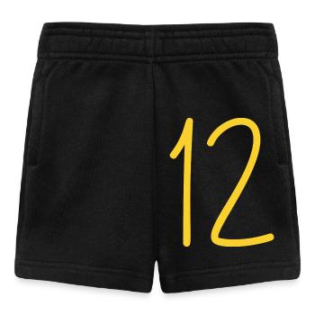 12 - Baby Shorts - Schwarz - Vorne