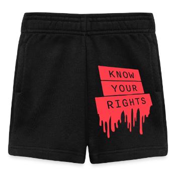 Connaissez vos droits Activisme Justice Liberté - Short Bébé - noir - Devant