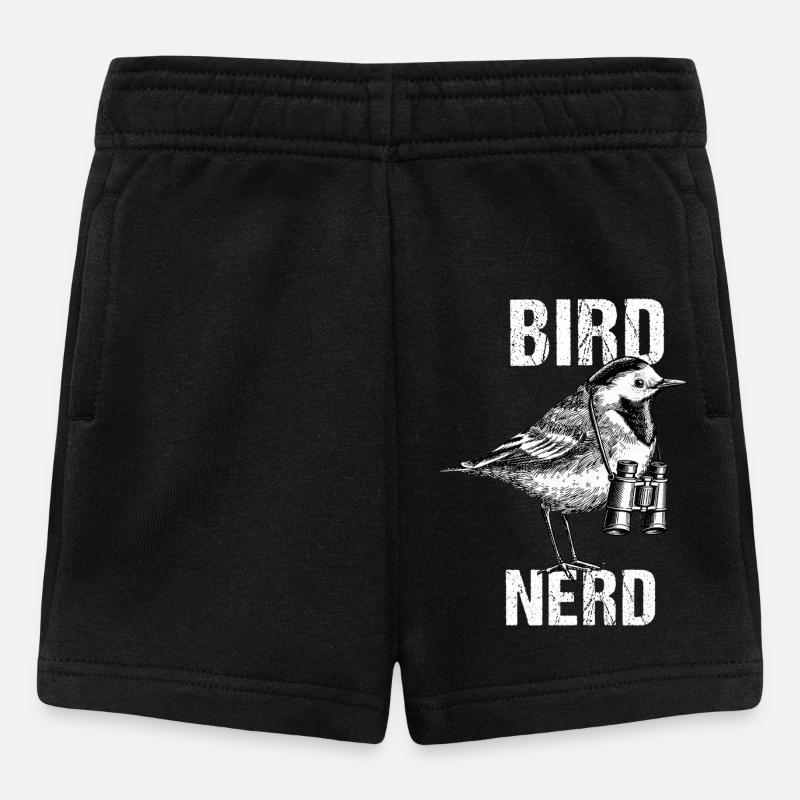 Für nerdige Bird Nerd Lover Vogelbeobachter - Baby Shorts - Schwarz