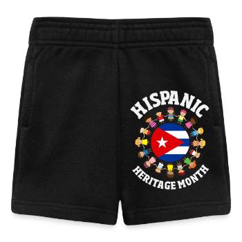 Cuba Pride & Home - Design du drapeau de Cuba - Short Bébé - noir - Devant