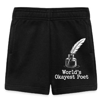 Okayest Poet Feather Ink - Baby Shorts - Schwarz - Vorne
