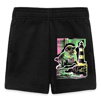 Cool seal North Sea Baltic Sea - Baby Shorts - black - Front