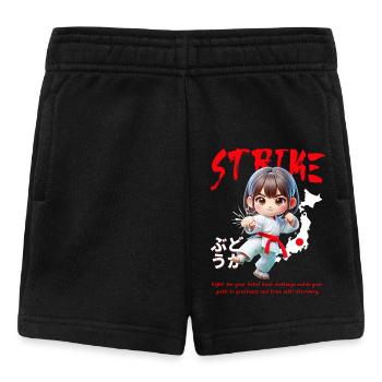 Chibi Karate Hero Strike - Baby Shorts - black - Front