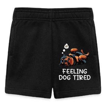 Se sentir fatigué par le chien Propriétaire de rottweiler - Short Bébé - noir - Devant