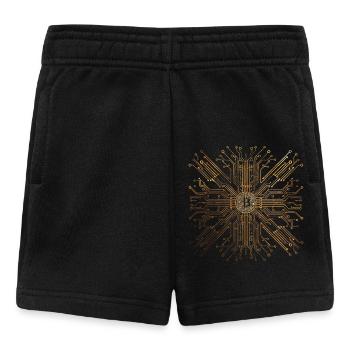 Platine Core cpu Computer Nerd pc humor geek code - Baby Shorts - black - Front