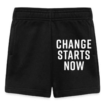 change starts now - Baby Shorts - Schwarz - Vorne