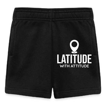 Latitude Attitude Pin Location Analyste SIG - Short Bébé - noir - Devant