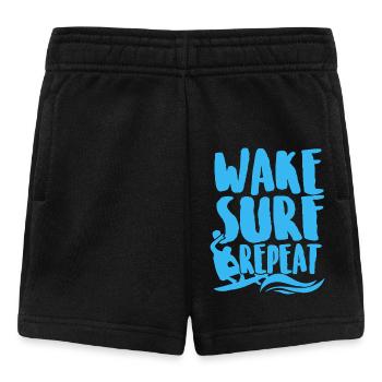 Surfing Wake Surf Repeat - Baby Shorts - black - Front