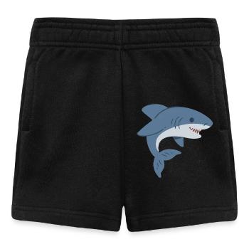requin mignon - Short Bébé - noir - Devant