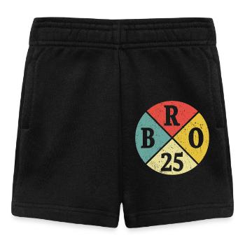 Brother Bro 2025 Big Brother Gift - Baby Shorts - black - Front