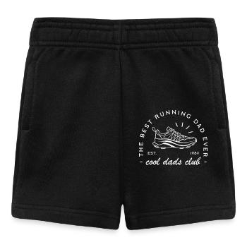 Papa run club coureur trail running marathonien - Short Bébé - noir - Devant