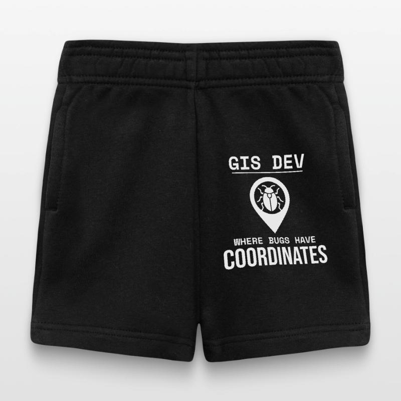 GIS Dev Debugging Coordinates Geospatial Bug Baby Shorts