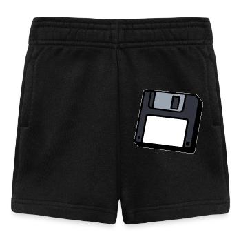 Floppy Disk Retro Symbol Computer - Baby Shorts - black - Front