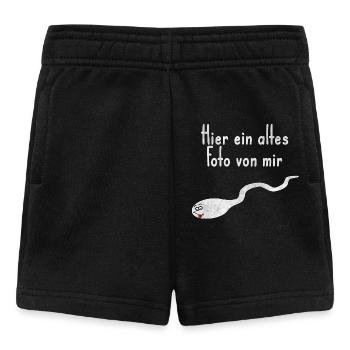 Altes Foto von Mir lustiger Spruch - Baby Shorts - Schwarz - Vorne