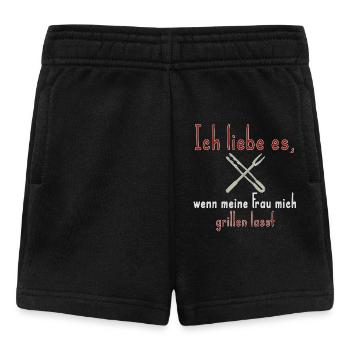 J’adore quand ma femme me laisse griller - Short Bébé - noir - Devant