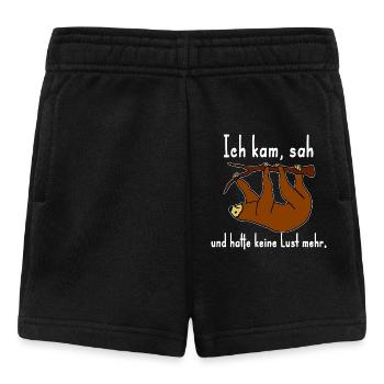 Sloth no desire Saying no desire - Baby Shorts - black - Front
