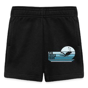 Eat Sleep dive - Baby Shorts - Schwarz - Vorne
