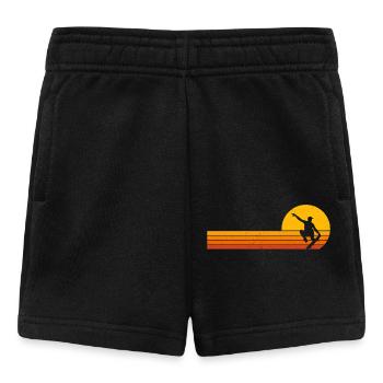 Skater Sunrise Skateboard - Baby Shorts - Schwarz - Vorne