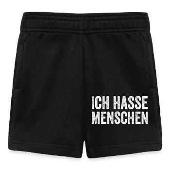 Ich hasse Menschen - Baby Shorts - Schwarz - Vorne