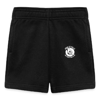 Father and daughter, a team for life - Baby Shorts - black - Front