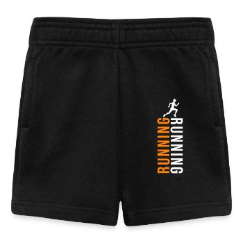 Running gift idea, running, sport, sportsman - Baby Shorts - black - Front