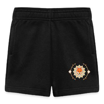 Cute Fox Mandala - Baby Shorts - Schwarz - Vorne