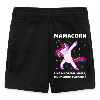 Mamacorn I - Awesome Mama Unicorn - Baby Shorts - black - Front