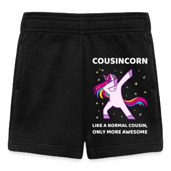 Cousincorn I - Génial Cousin Licorne - Short Bébé - noir - Devant