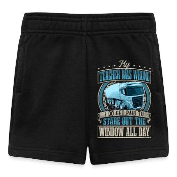 LKW Fahrer - Baby Shorts - Schwarz - Vorne