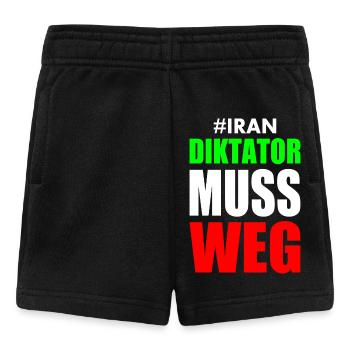 diktator muss weg iran - Baby Shorts - Schwarz - Vorne