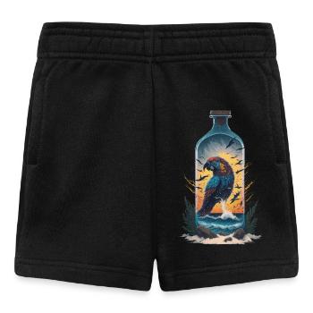 Papagei Flasche - Baby Shorts - Schwarz - Vorne