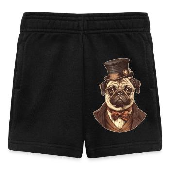 Steampunk Pug - Baby Shorts - black - Front