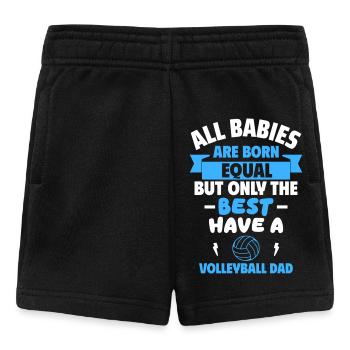 Bébé du papa volleyeur, cadeau de naissance - Short Bébé - noir - Devant