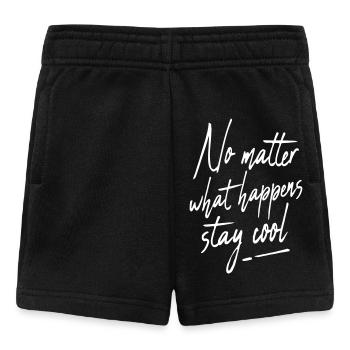 Dictons sympas Dictons sympas Restez cool Fraîcheur - Short Bébé - noir - Devant