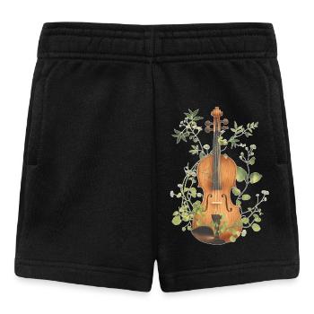 Geige Violine - Baby Shorts - Schwarz - Vorne