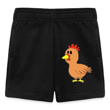 Huhn / Chicken - Baby Shorts - Schwarz - Vorne