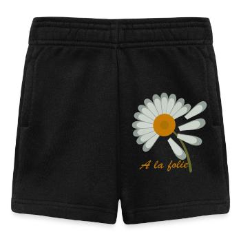 Je t'aime à la folie - Short Bébé - noir - Devant