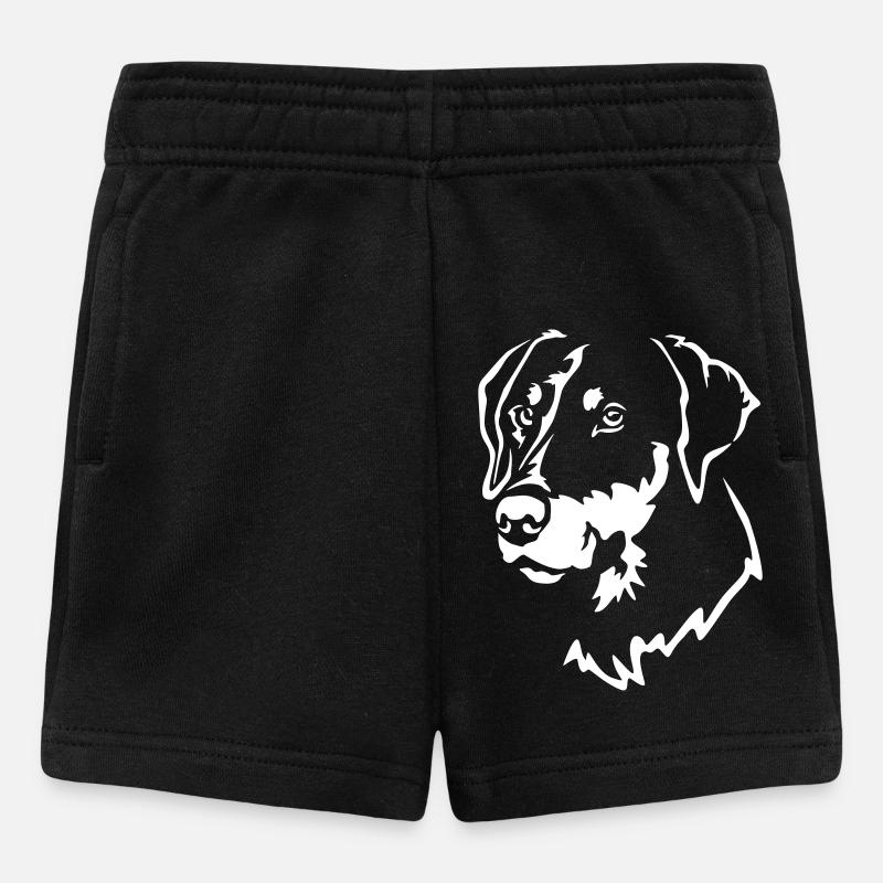 Dobermann Kopf "Black Edition" - Baby Shorts - Schwarz