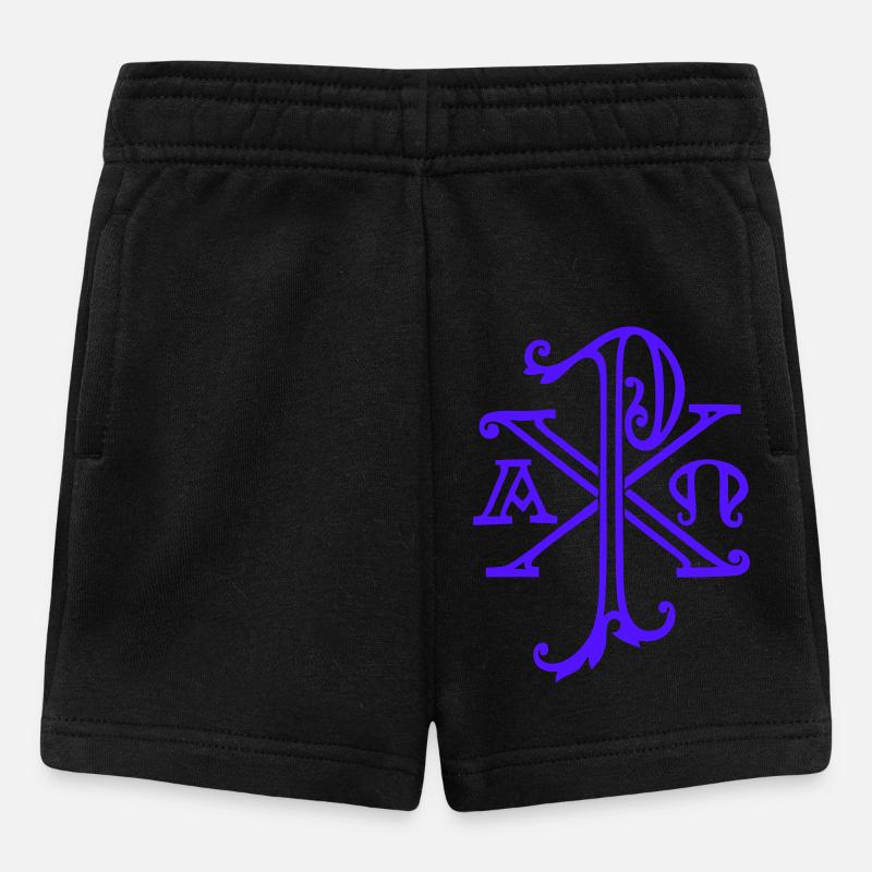 Christ Monogram - Baby Shorts - black